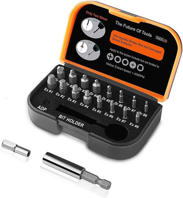 TACKLIFE Bit-Schraubenausdreher »DSE01«, Beschädigte Schraube Extraktor Kit